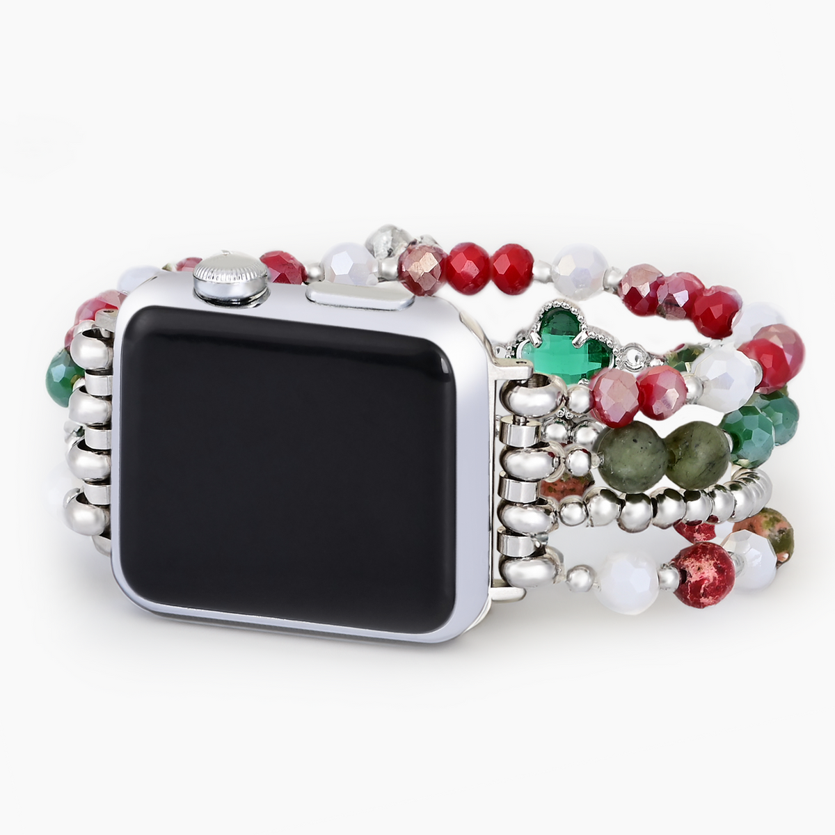 メリー フィリグリー ストレッチ Apple Watch ストラップ - シルバー