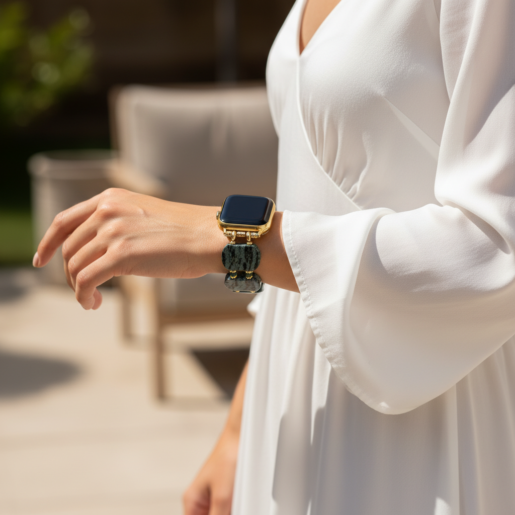 エメラルドモス タクソライト Apple Watch バンド