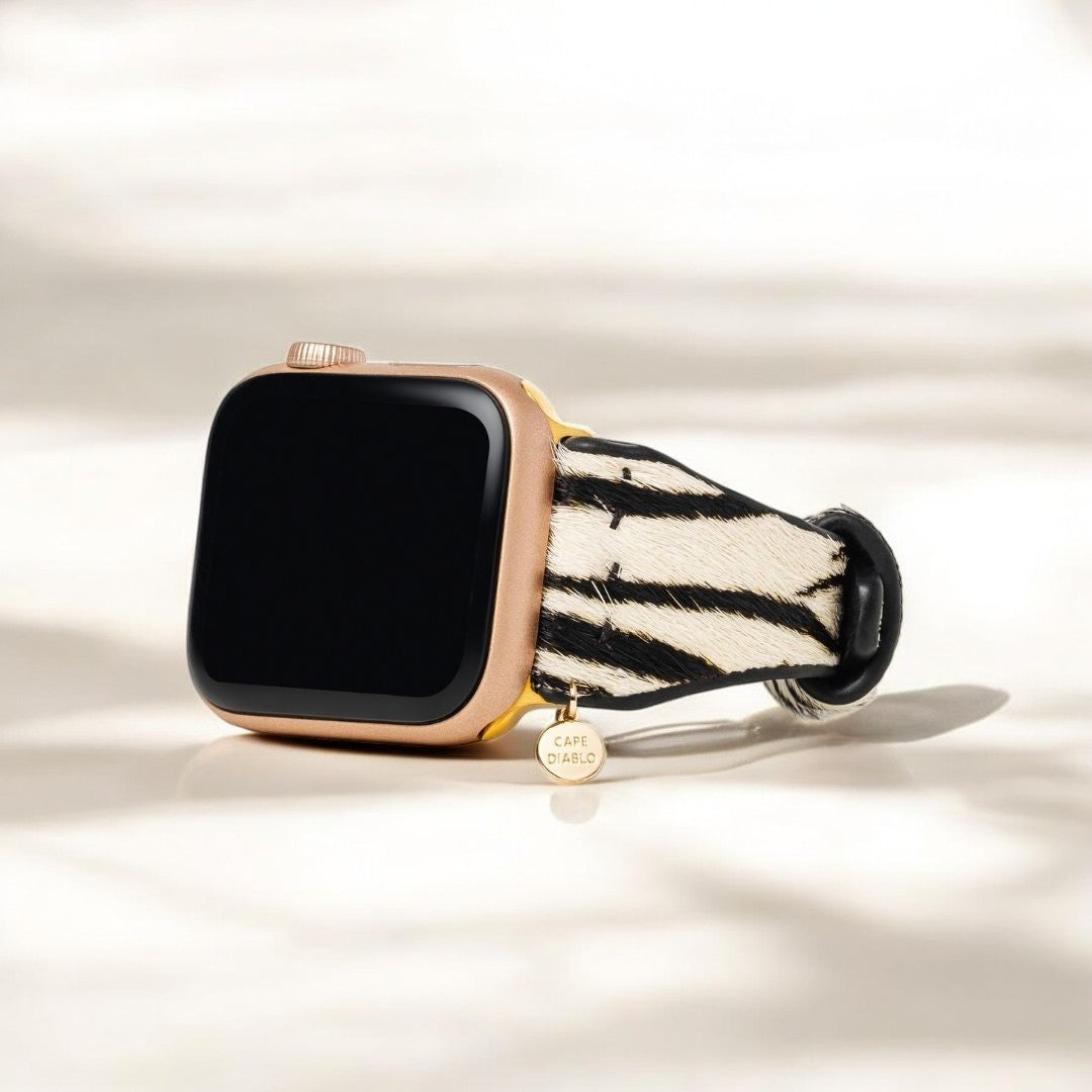 ゼブラリュクスレザーApple Watchストラップ