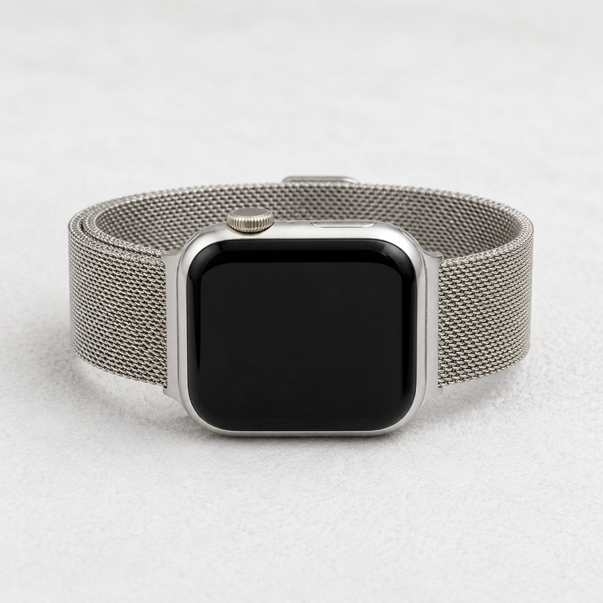 プラチナスチール高級Apple Watchストラップ