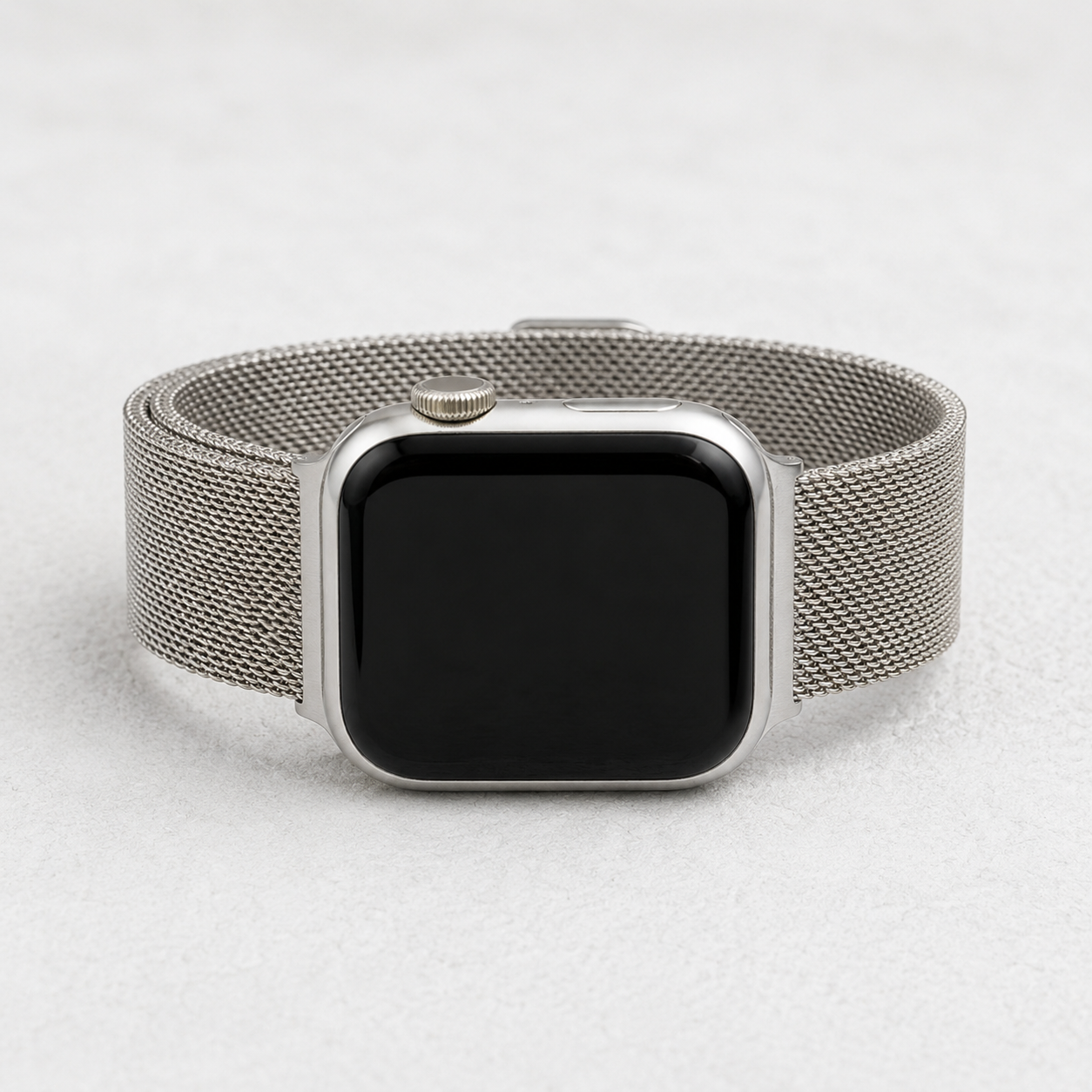 プラチナスチール高級Apple Watchストラップ