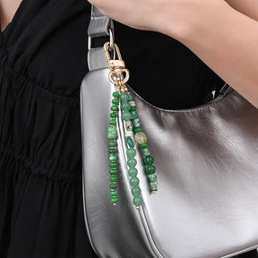 グリーンアベンチュリン ハーモニーバッグチャーム