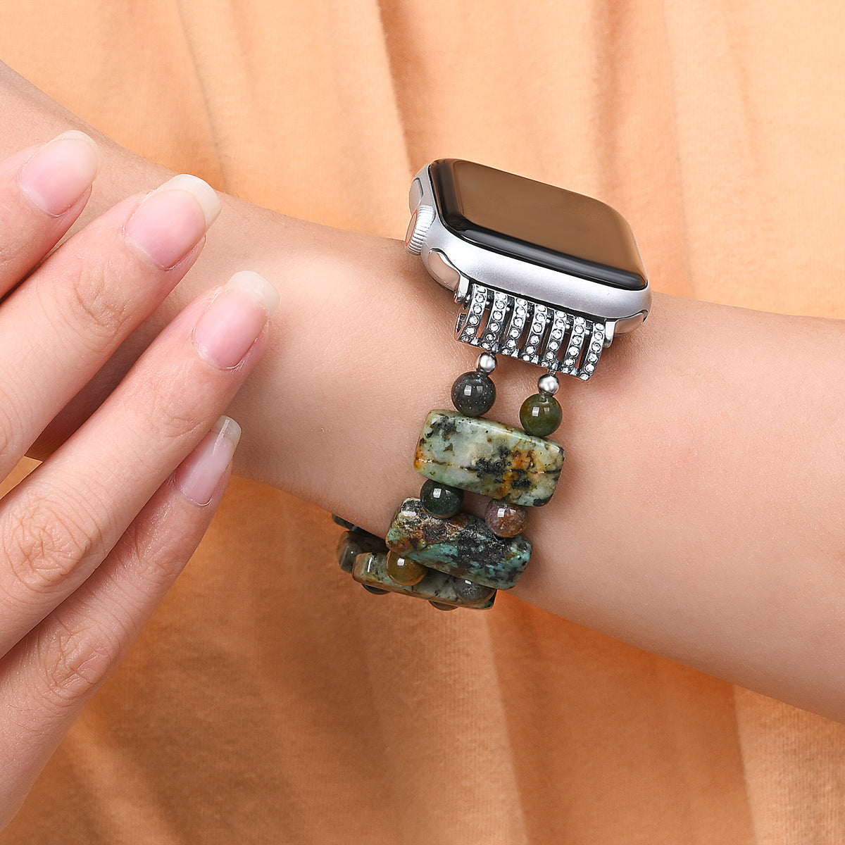 古代の森のストレッチ Apple Watch ストラップ