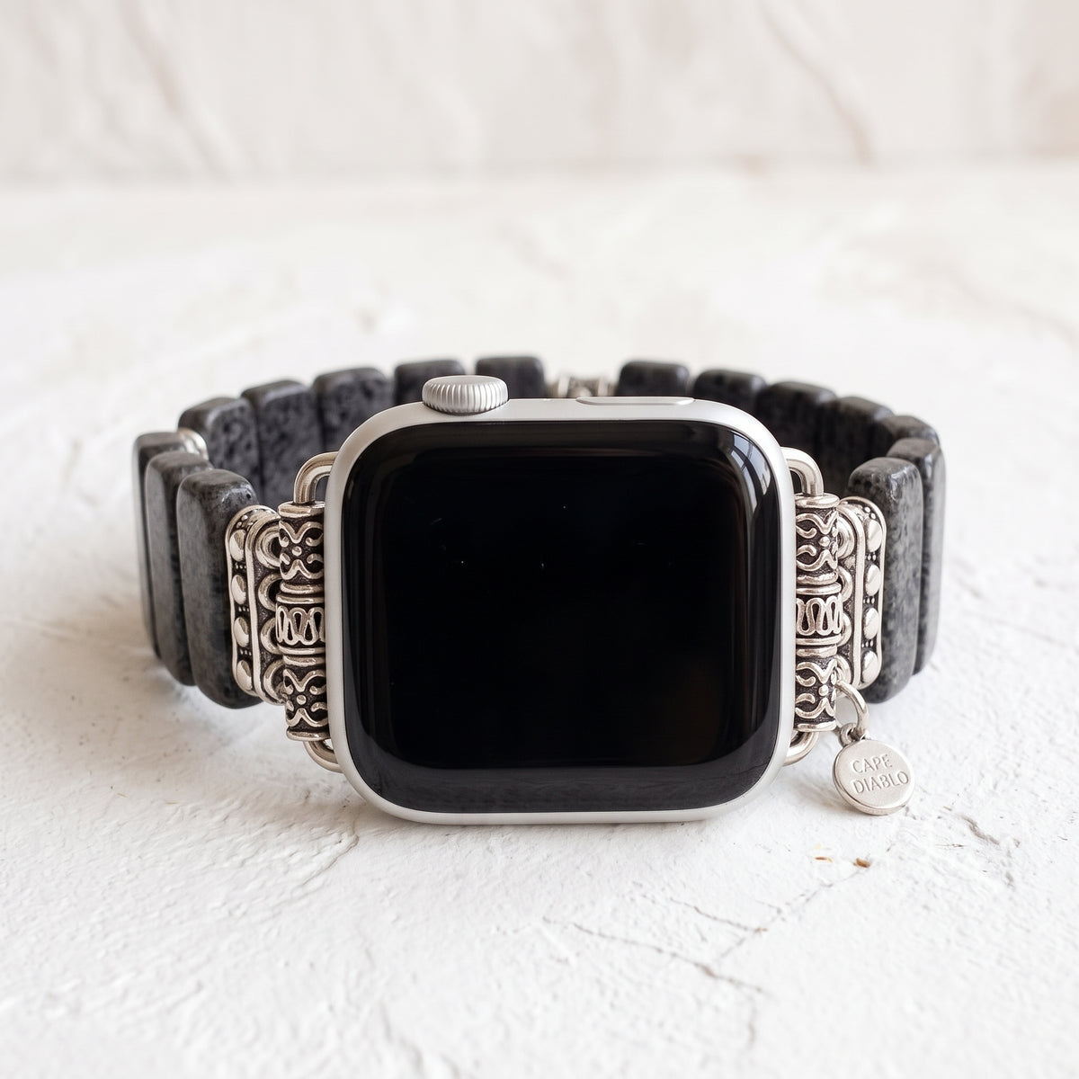 ミッドナイトジャスパー ストレッチ Apple Watch ストラップ