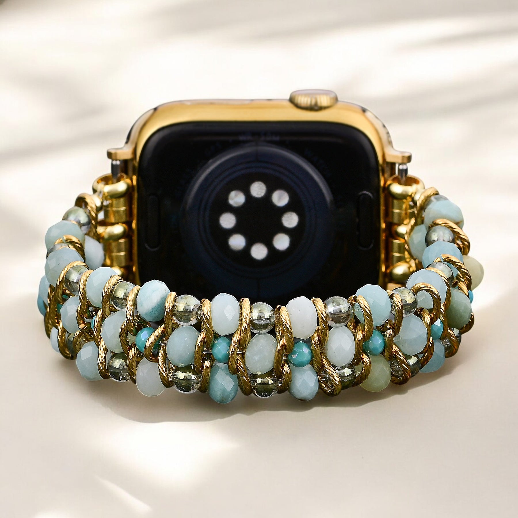 アマゾナイトドリーム編み込みApple Watchストラップ