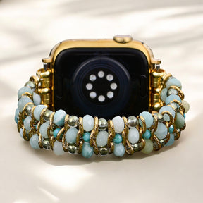 アマゾナイトドリーム編み込みApple Watchストラップ