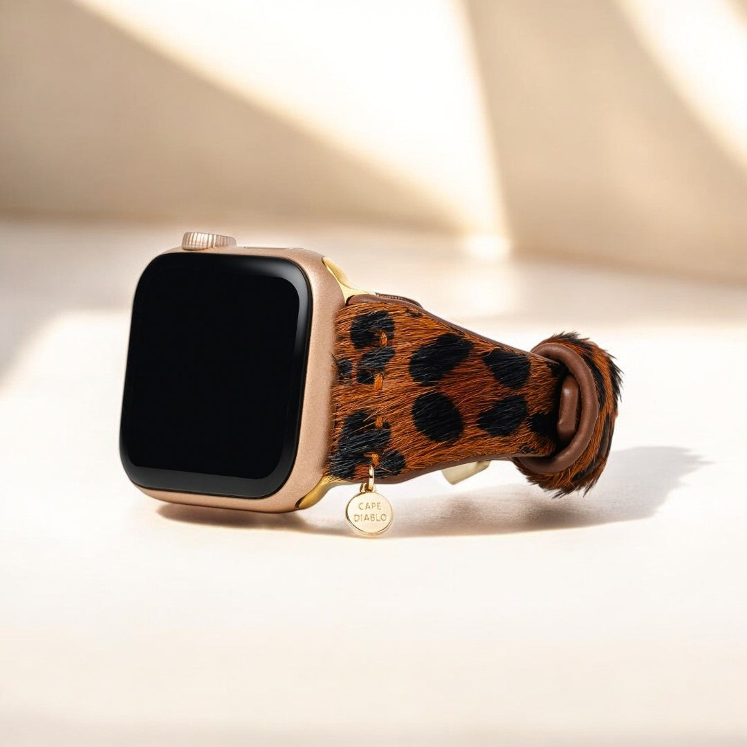 パンサーブラウンレザーApple Watchストラップ