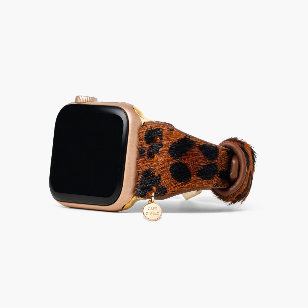 パンサーブラウンレザーApple Watchストラップ