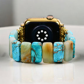 ターコイズアースストレッチApple Watchストラップ