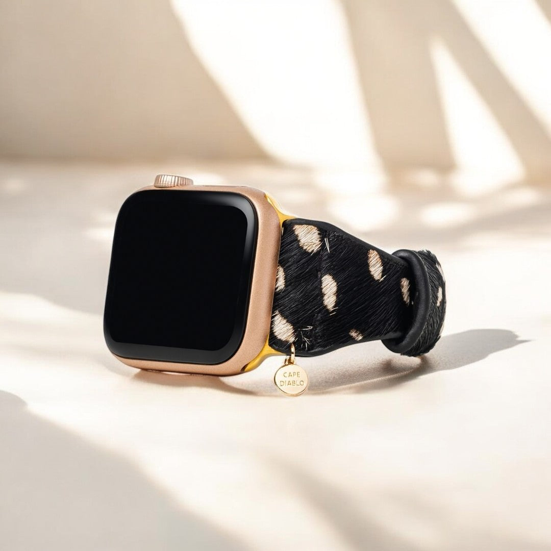 モノクロームサファリレザー Apple Watch ストラップ