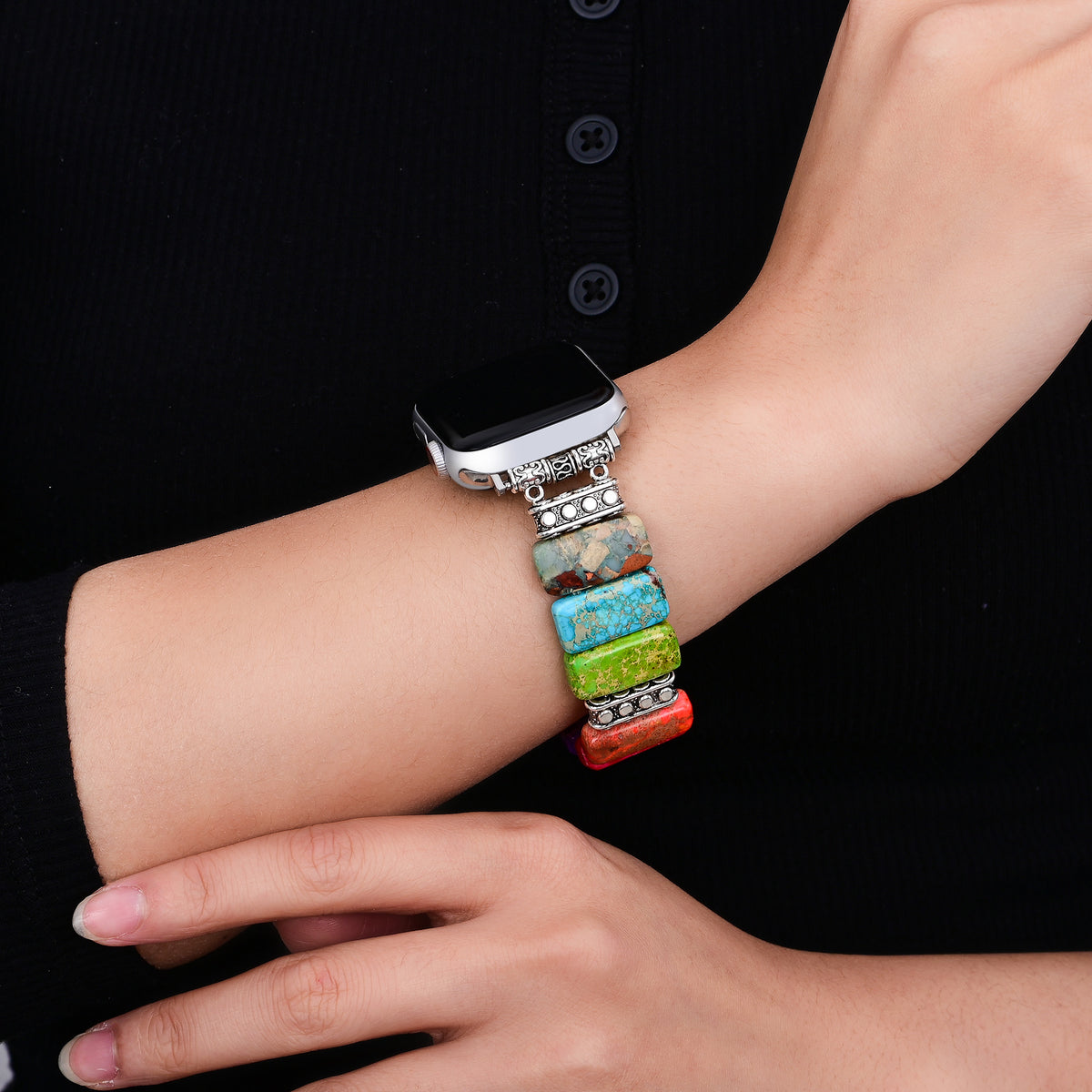 シックチャクラストレッチApple Watchストラップ