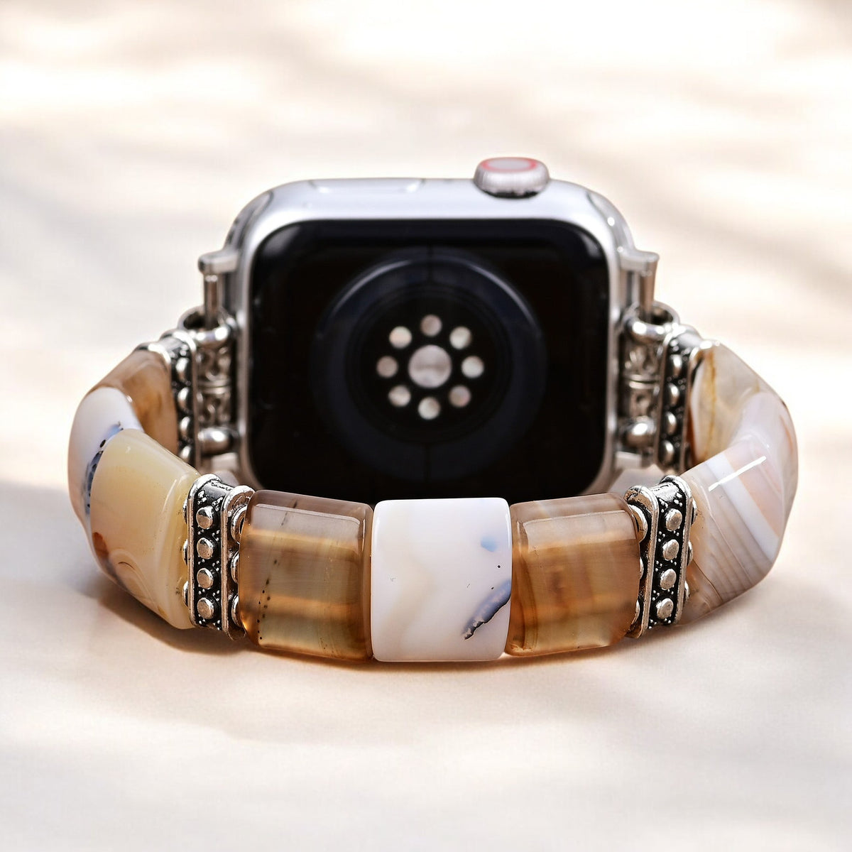 聖なる砂のアゲートストレッチ Apple Watch ストラップ