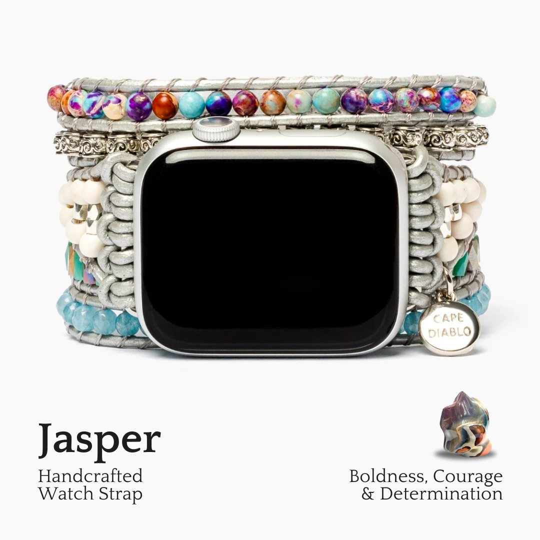 オーシャンジャスパー保護用Apple Watchストラップ