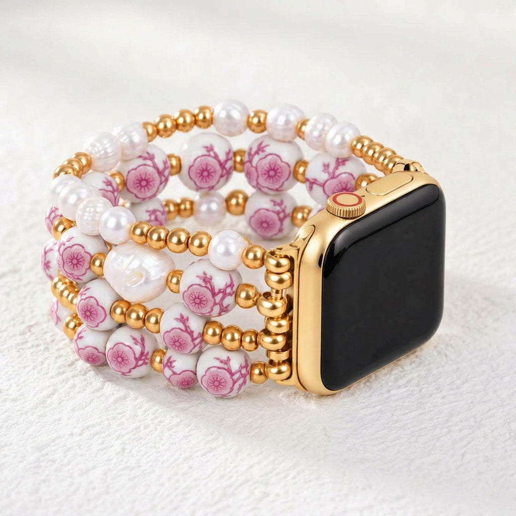 ポーセリンガーデン チェリーブロッサム Apple Watch ストラップ