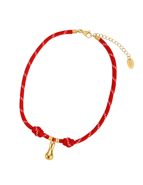 ゴールデンバブルレターコードネックレス