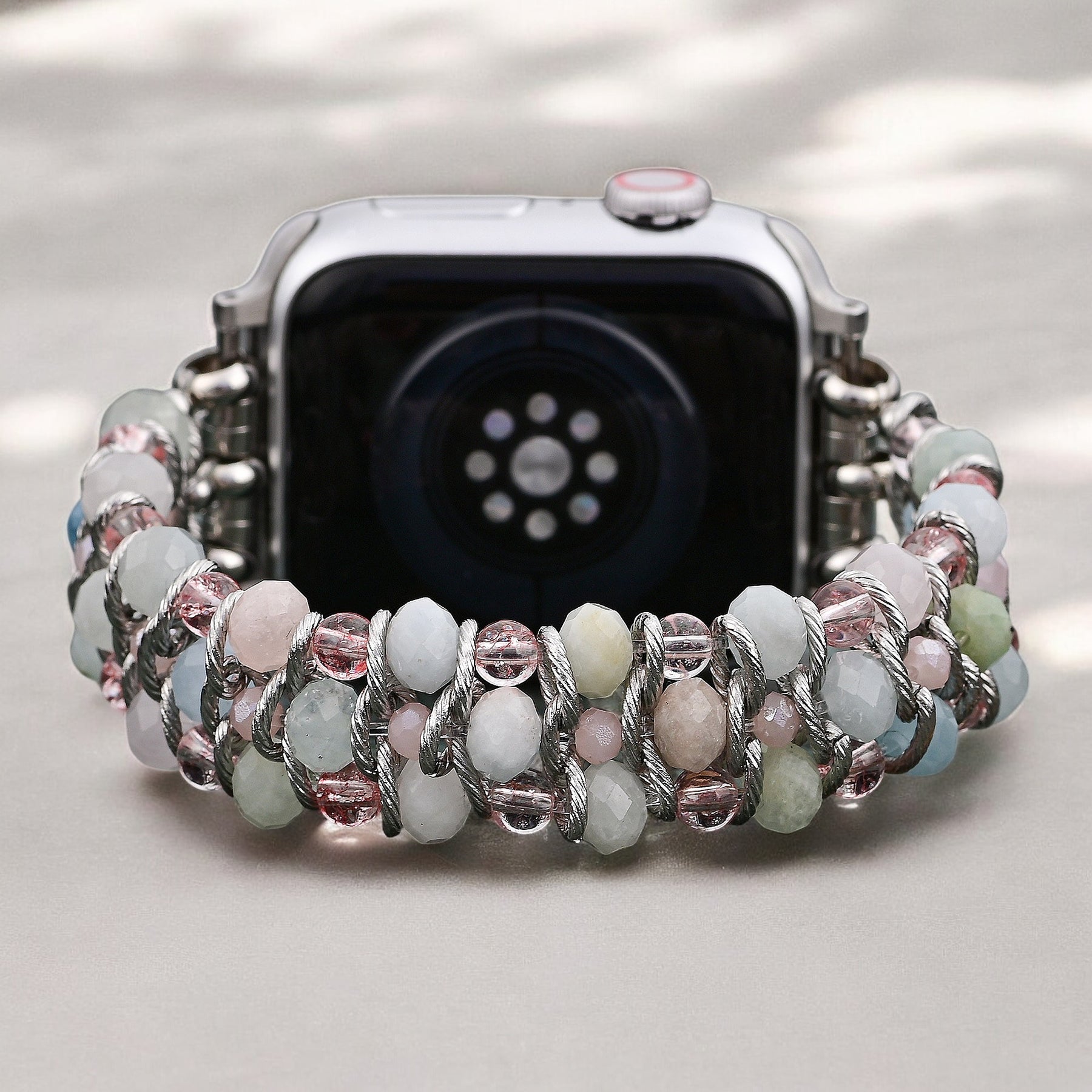 ムーンキスド アストラル グロウ 編み込み Apple Watch ストラップ