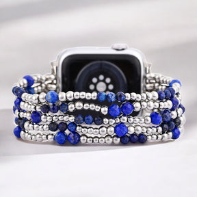 Azure Serenity Silver Stretch Apple Watch ストラップ