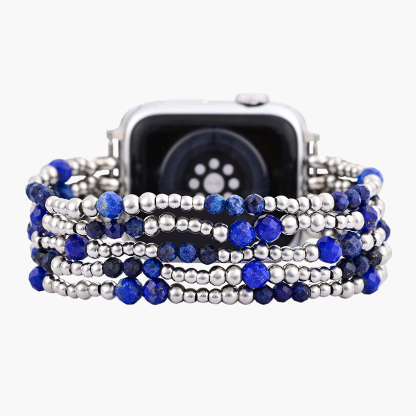 Azure Serenity Silver Stretch Apple Watch ストラップ