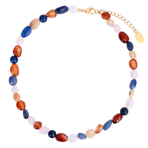 輝く調和の石のネックレス