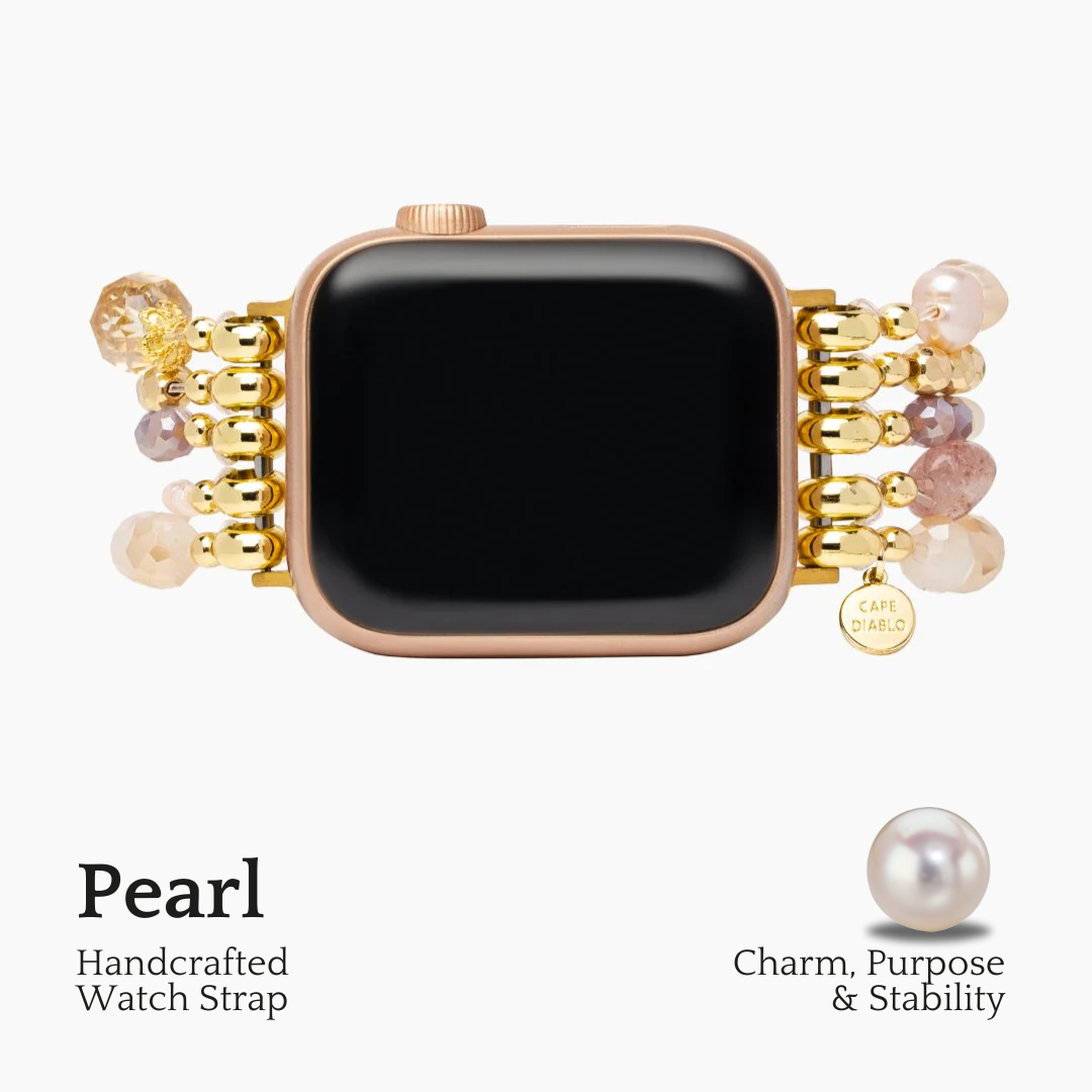 パーリーロゼットストレッチ Apple Watch ストラップ