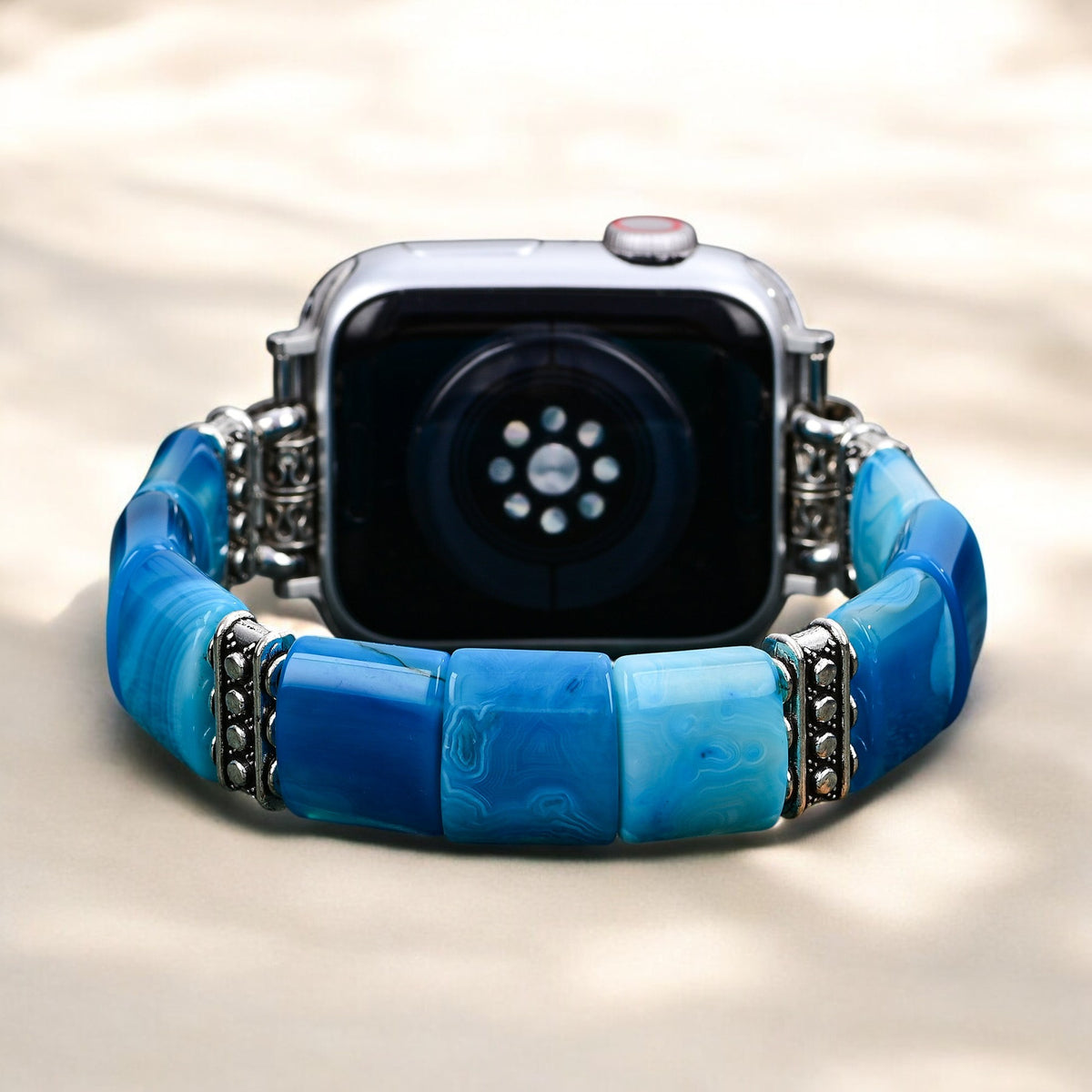 セレーンアビスアゲートストレッチ Apple Watch ストラップ