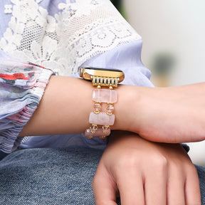ローズハーモニーストレッチ Apple Watch ストラップ