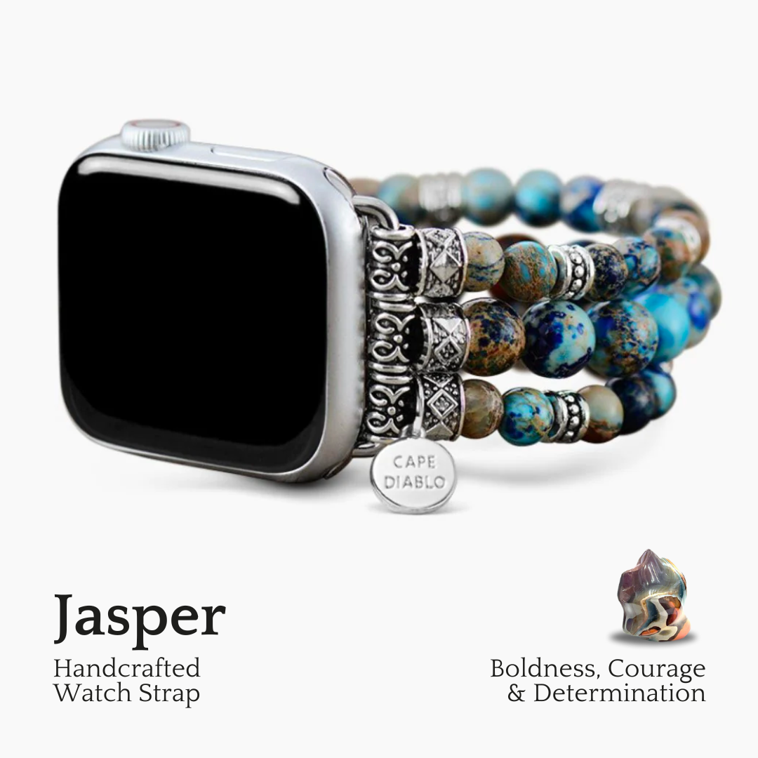 インペリアル ジャスパー ストレッチ Apple Watch ストラップ