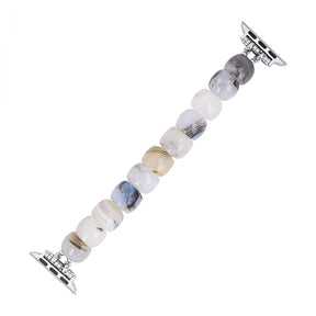 象牙色の輝き伸縮アップルウォッチバンド