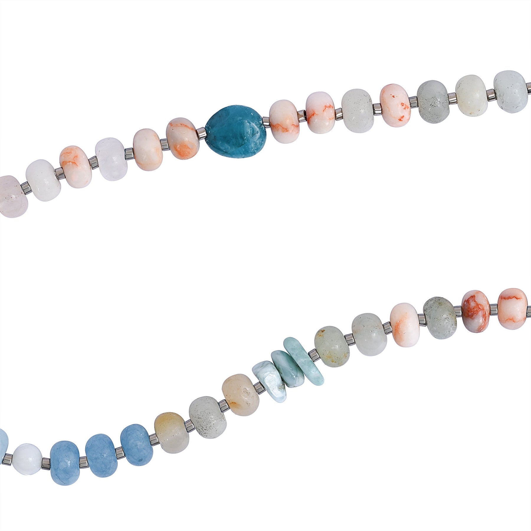 コーラルサンセットネックレス