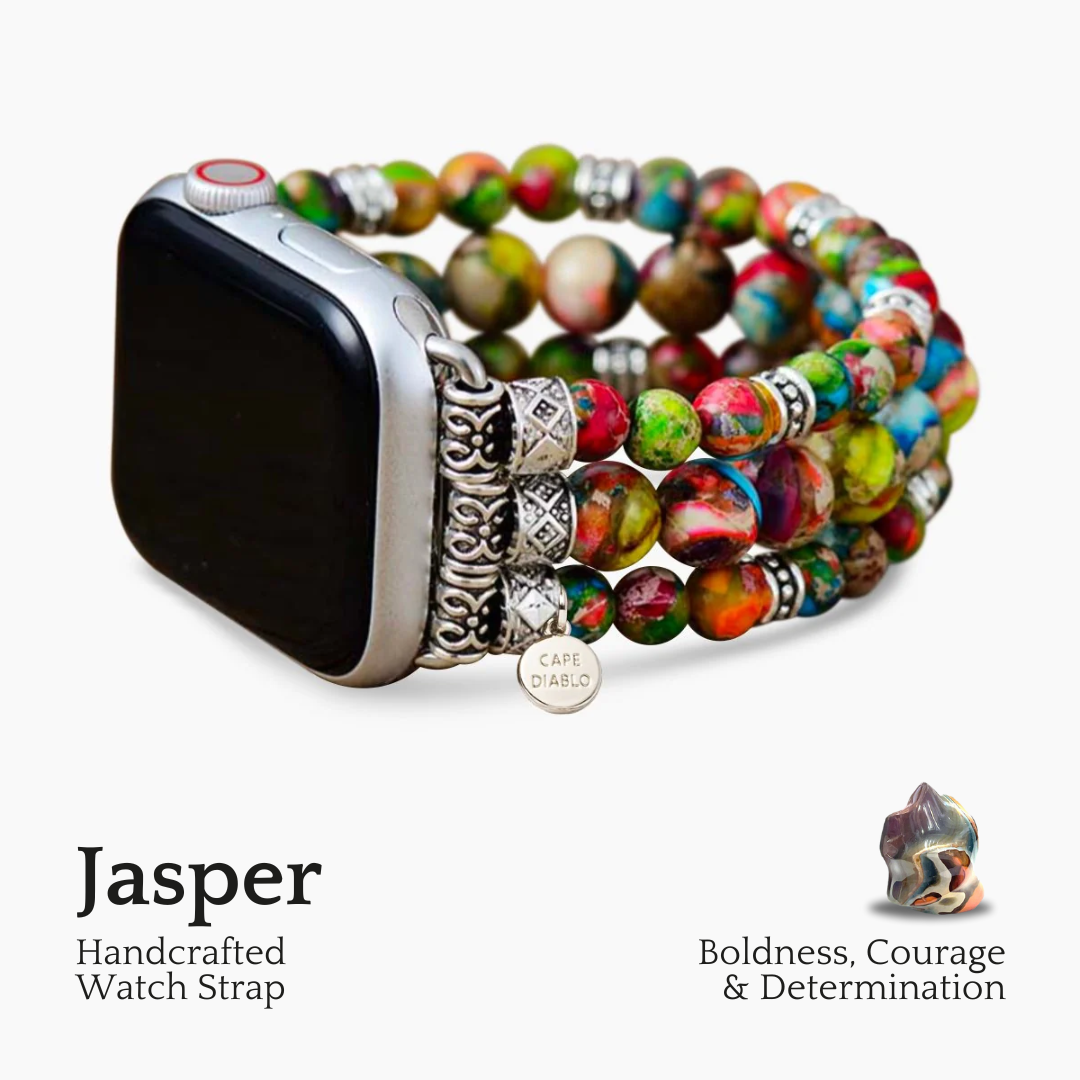 ヴィンヤードジャスパーストレッチApple Watchストラップ