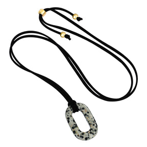 スエード ターコイズ セレニティ ネックレス