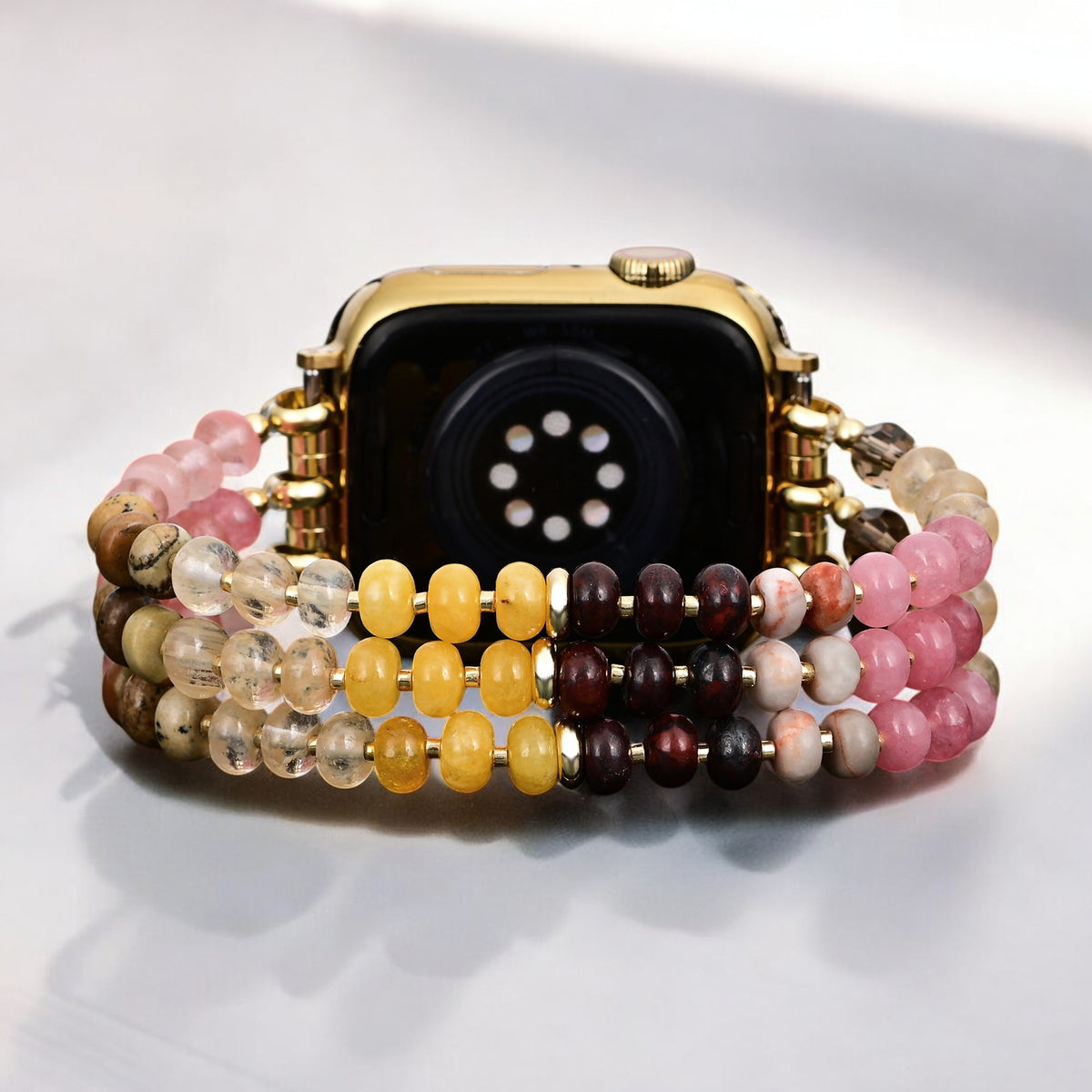 アンバーブルームストーンストレッチ Apple Watch ストラップ