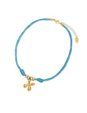 ゴールデンバブルレターコードネックレス