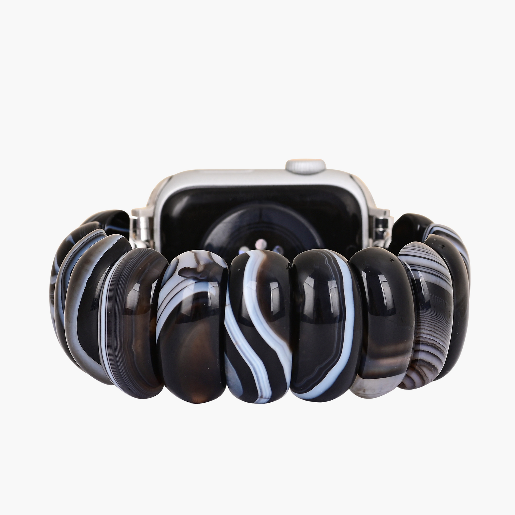 シルバーエンバー ストレッチ Apple Watch ストラップ