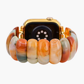 ゴールデンダスクアゲートストレッチApple Watchストラップ