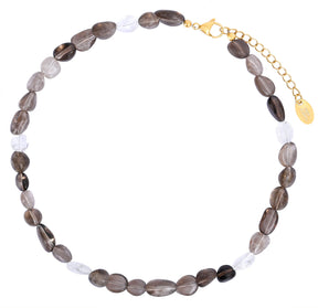 黒曜石クリスタルハーモニーネックレス