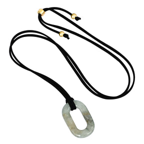 スエード ラブラドライト セレニティ ネックレス