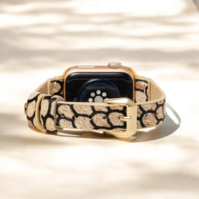 ミッドナイトスケールレザー Apple Watch ストラップ