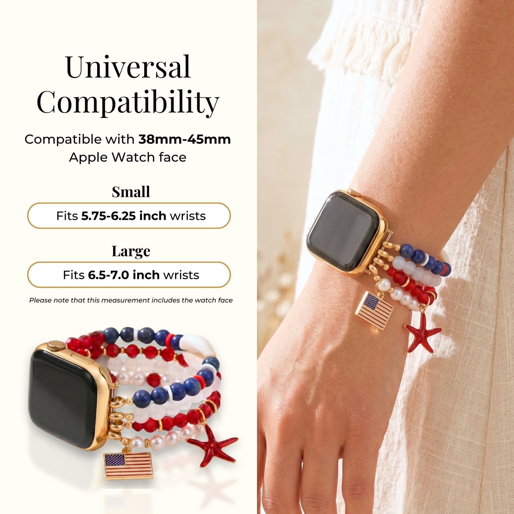 アメリカンドリームストレッチ Apple Watch ストラップ