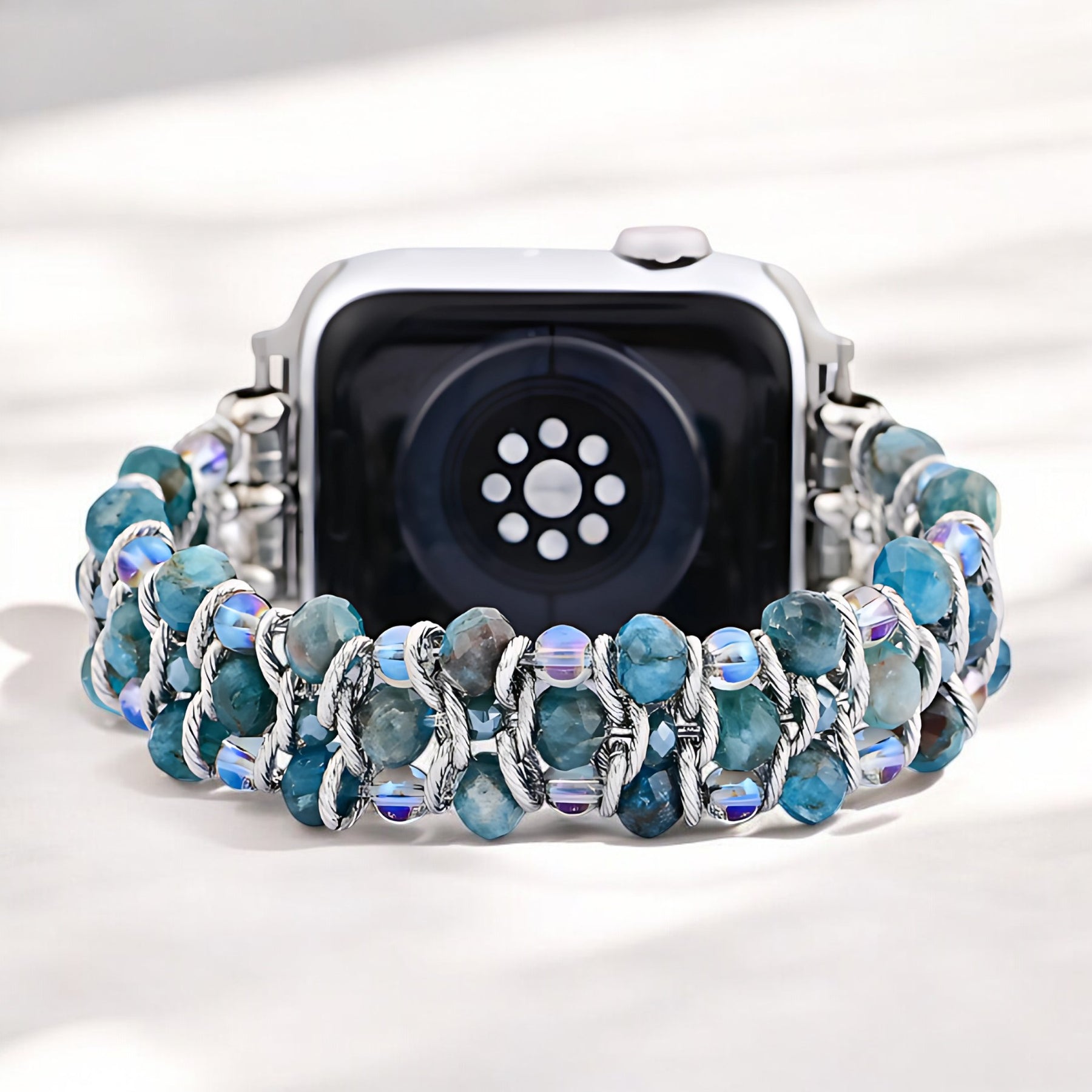 アパタイトアズールブレイデッド Apple Watch ストラップ