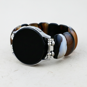 ボヘミアンオニキスエレガンスストレッチ サムスンギャラクシーウォッチ用ストラップ