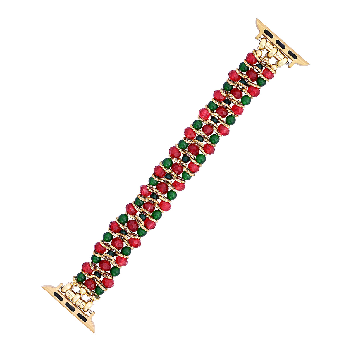 クリスマスチャームストレッチ Apple Watch ストラップ