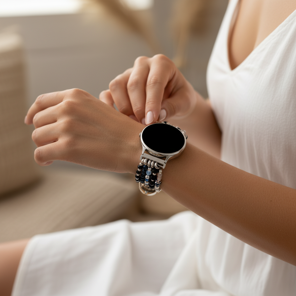 エセリアルフロスト Samsung Galaxy Stretch Watch Strap