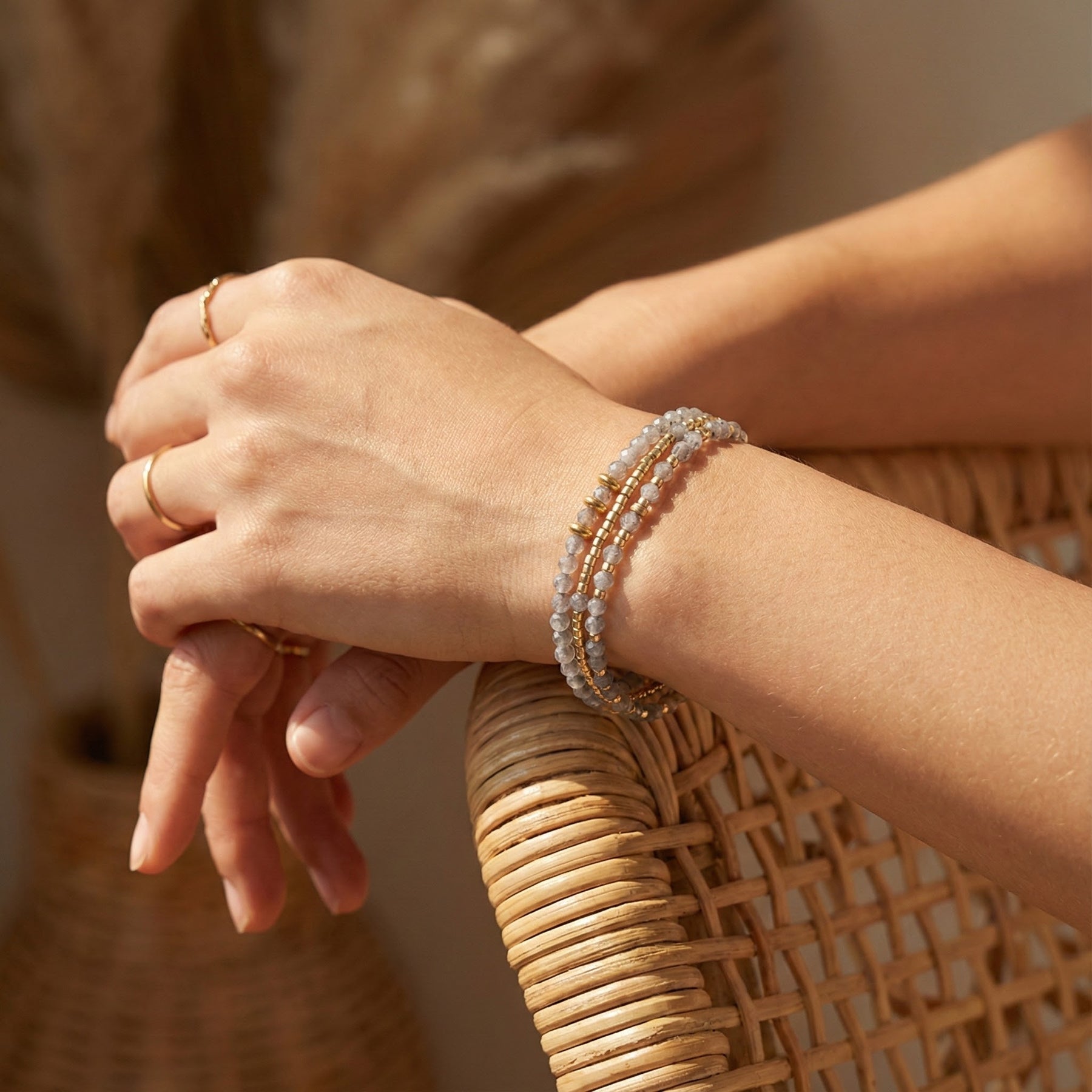 Smoky Moon マルチスタイル ブレスレット/ネックレス