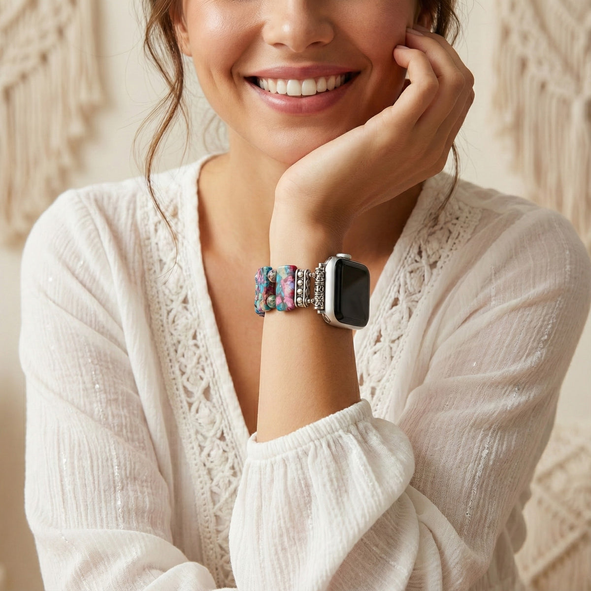 セレスティアルラディアンスストレッチ Apple Watch ストラップ