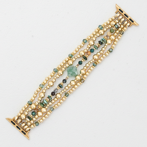 黄金のオアシス伸縮アップルウォッチバンド