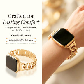 ゴールド織り高級Apple Watchストラップ