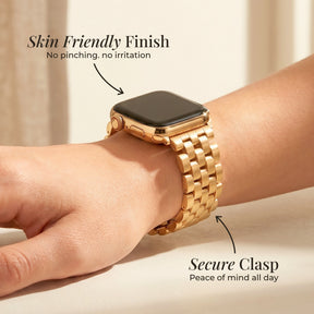 ゴールデンシックラグジュアリーApple Watchストラップ