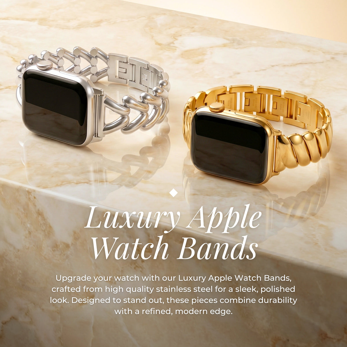 ゴールデングラマーラグジュアリー Apple Watch ストラップ