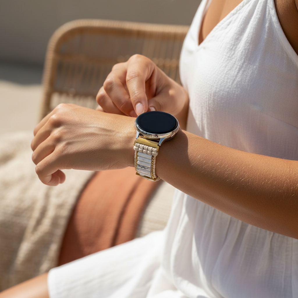 ヘブンリー ハウライト Samsung Galaxy Watch ストラップ